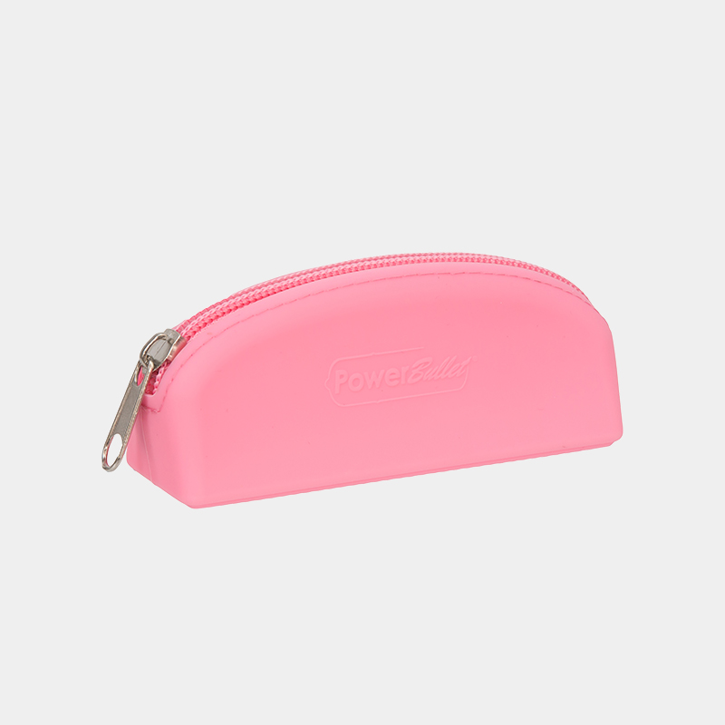 PowerBullet Silicone Storage Bag with  Zipper - Pink
